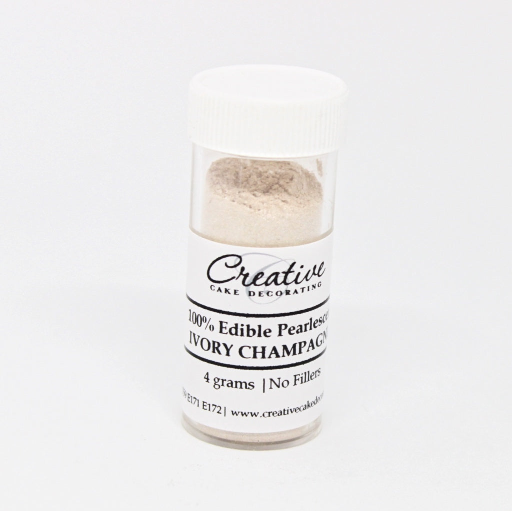 creative cake decorating pearl lustre dust ivory champagne