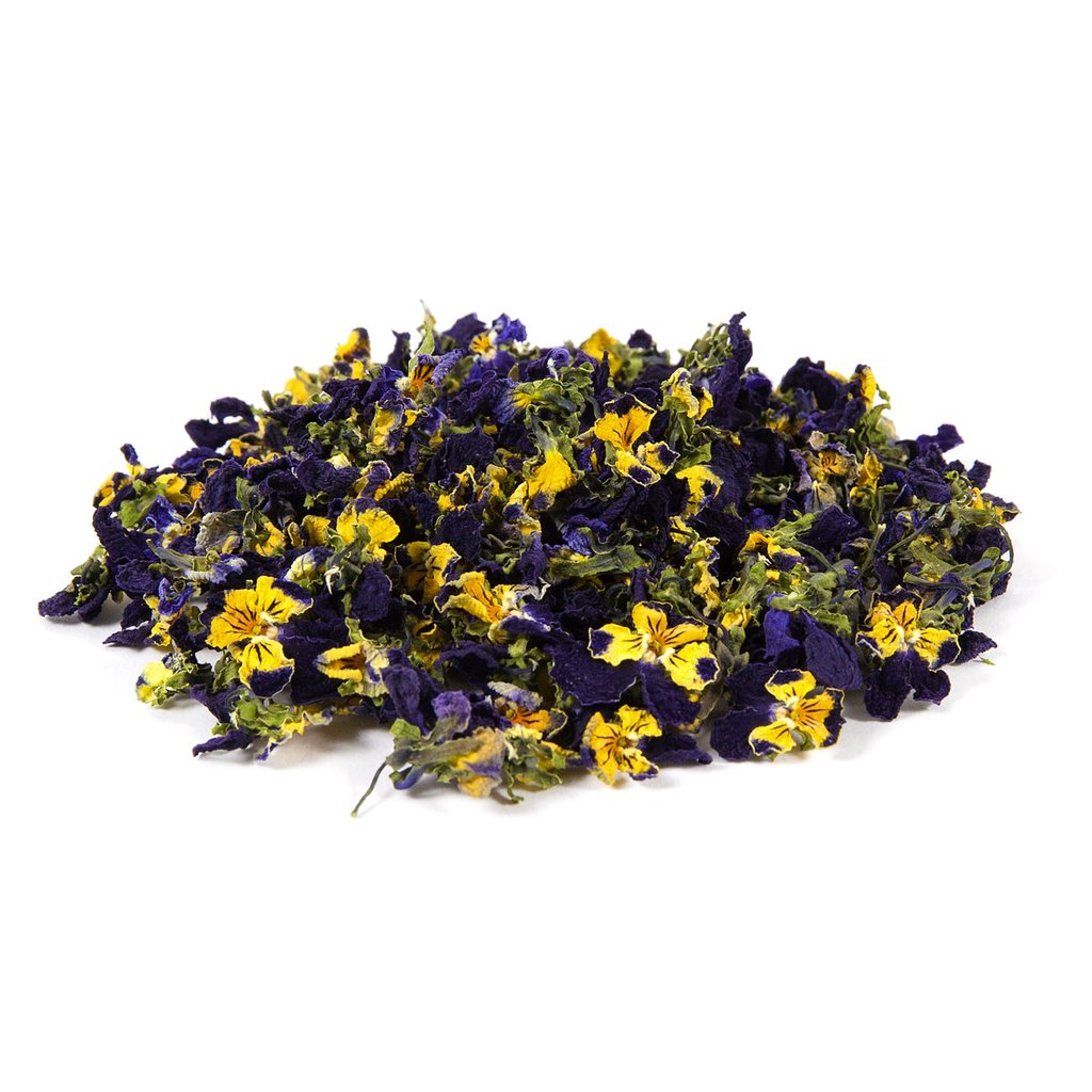 Petite ingredient edible dried flower organic viola johnny jump up