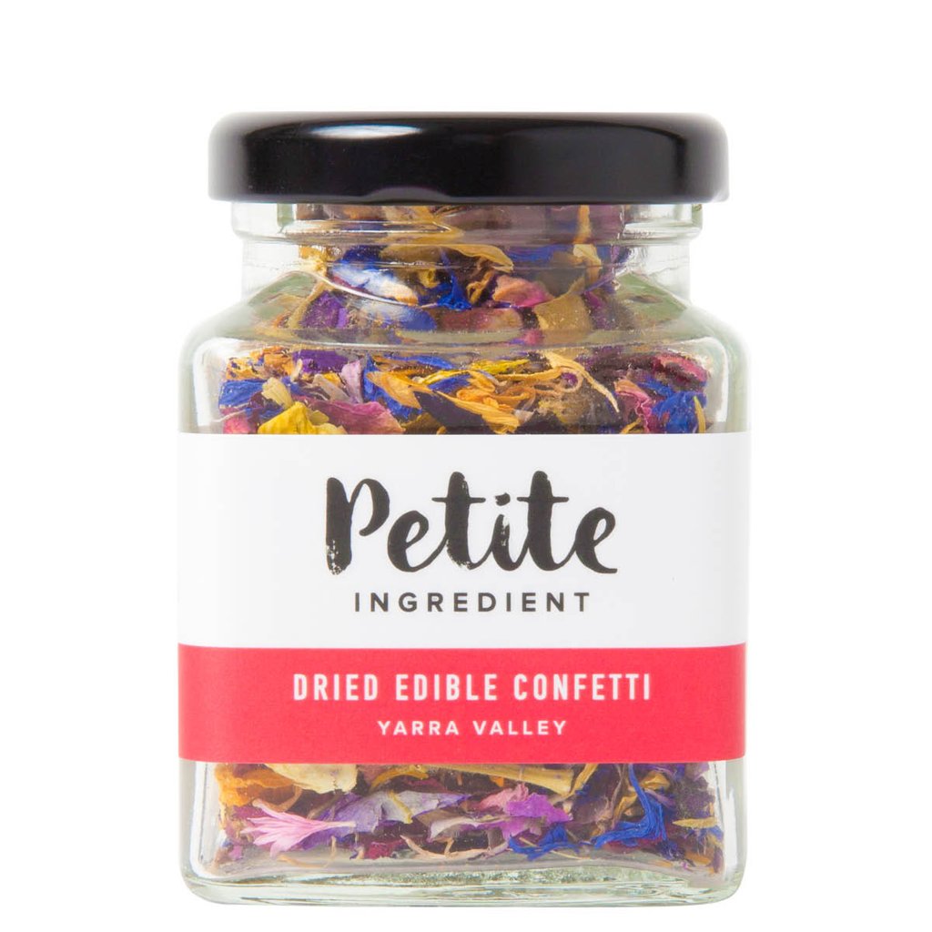 Petite ingredient edible dried flower mix Confetti jar 5g