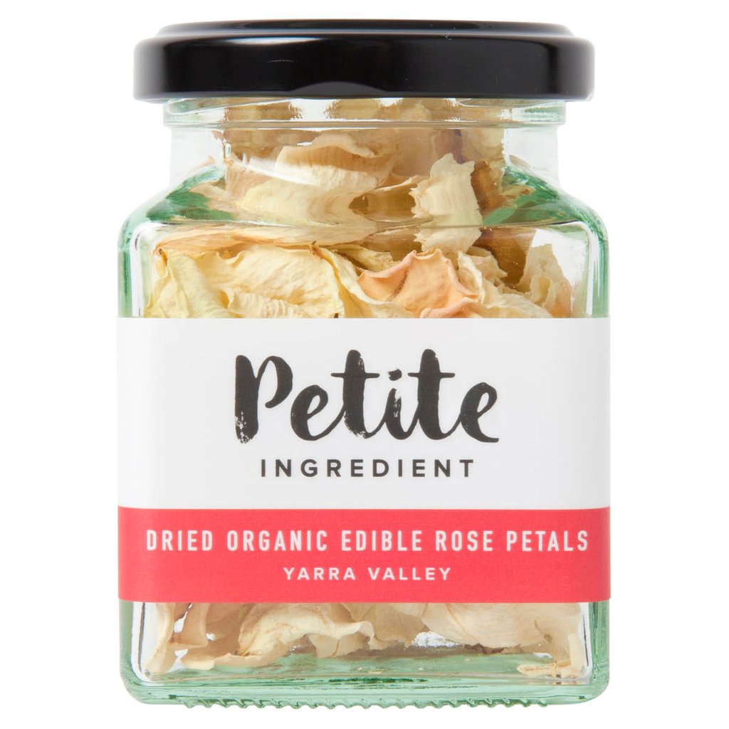 Petite ingredient edible dried flower rose petals cream jar 5g