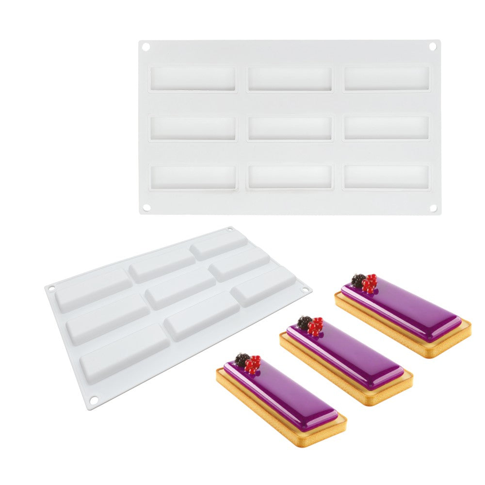 tile rectangular silicone cake mousse mould