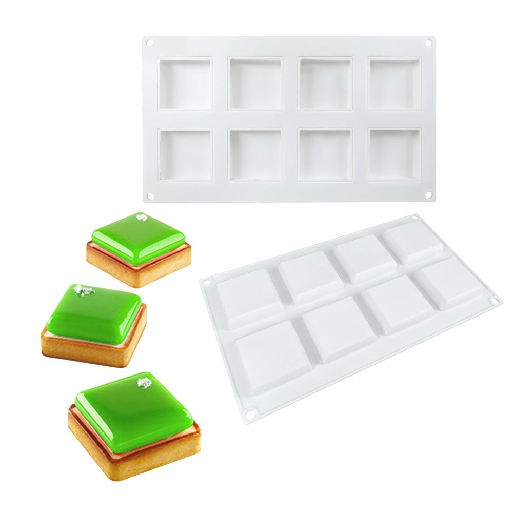 mcm-197-1 tile square silicone cake mousse mould