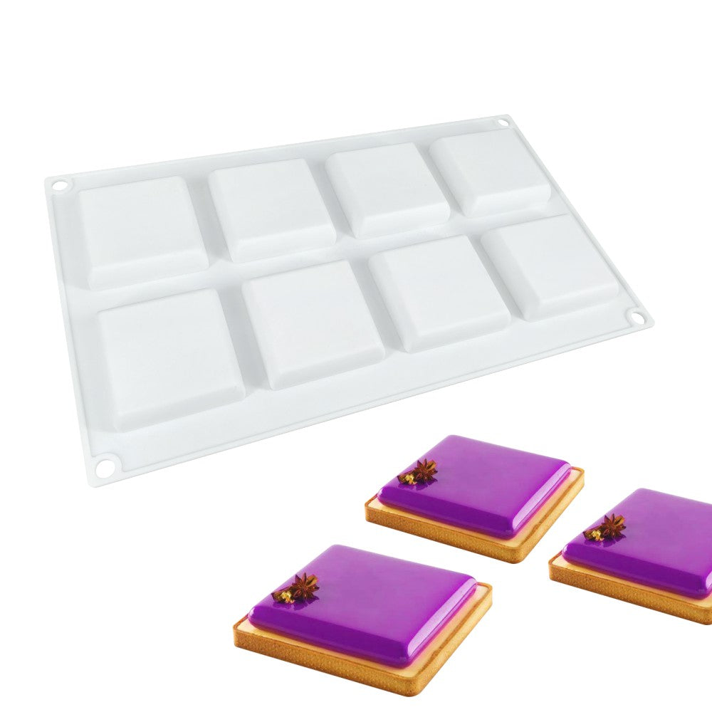 tile square silicone cake mousse mould