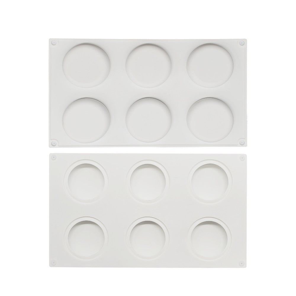 mcm-200-2 half sphere flat silicone cake mousse mould