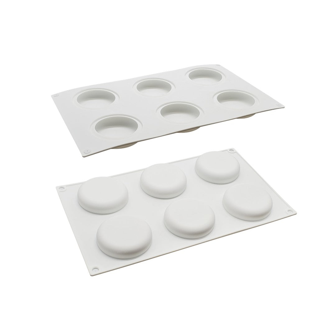 mcm-200-3 half sphere flat silicone cake mousse mould