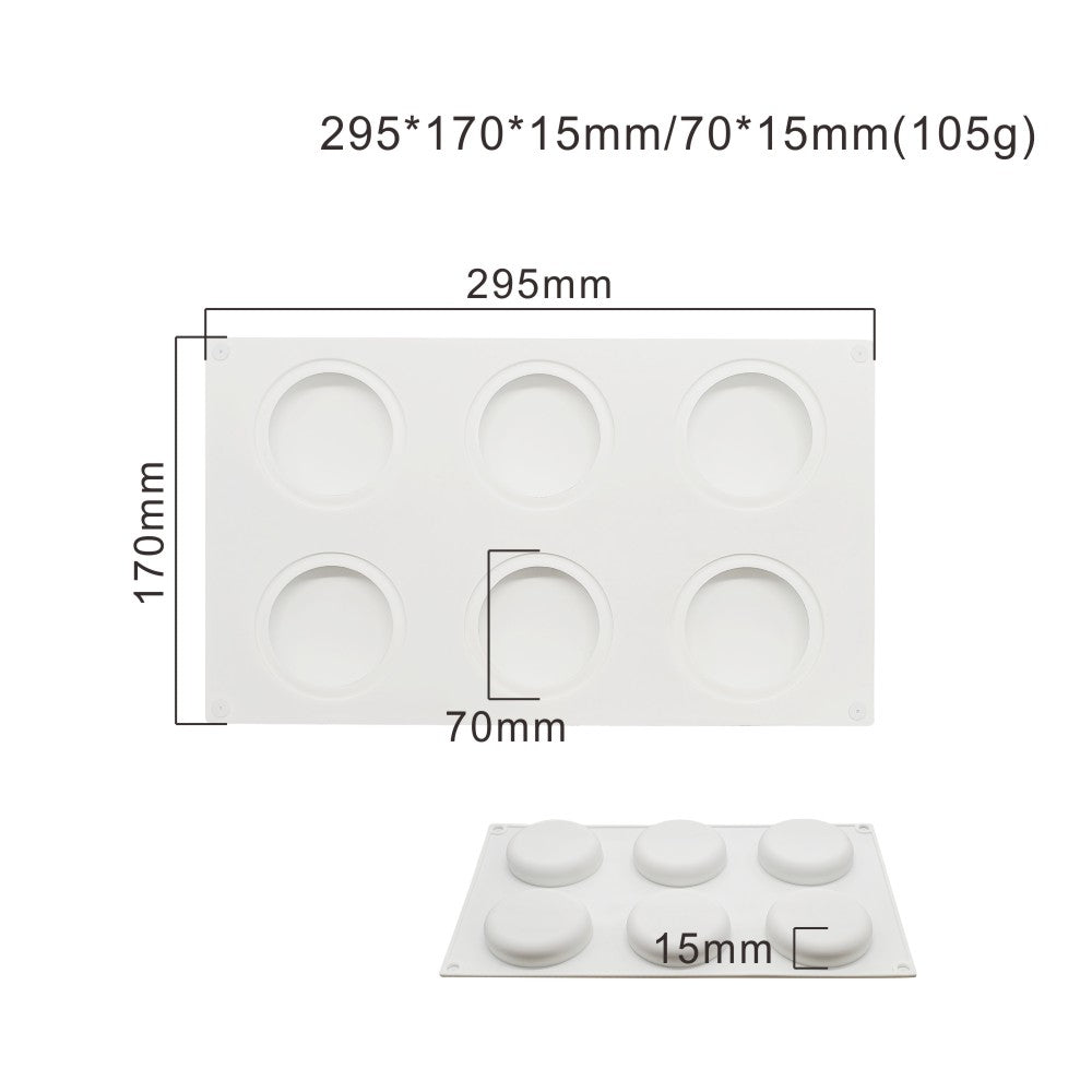 mcm-200-4 half sphere flat silicone cake mousse mould