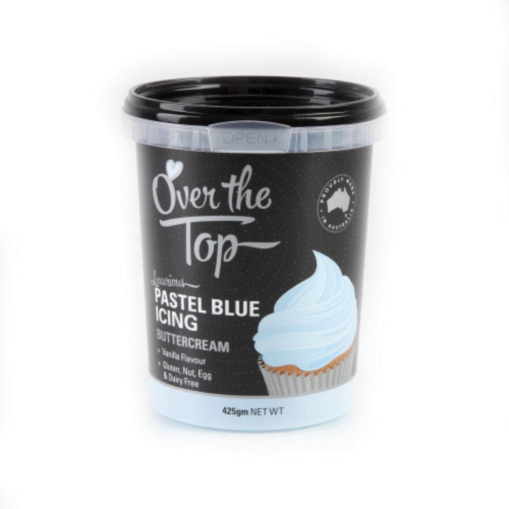 over the top buttercream 425g pastel blue