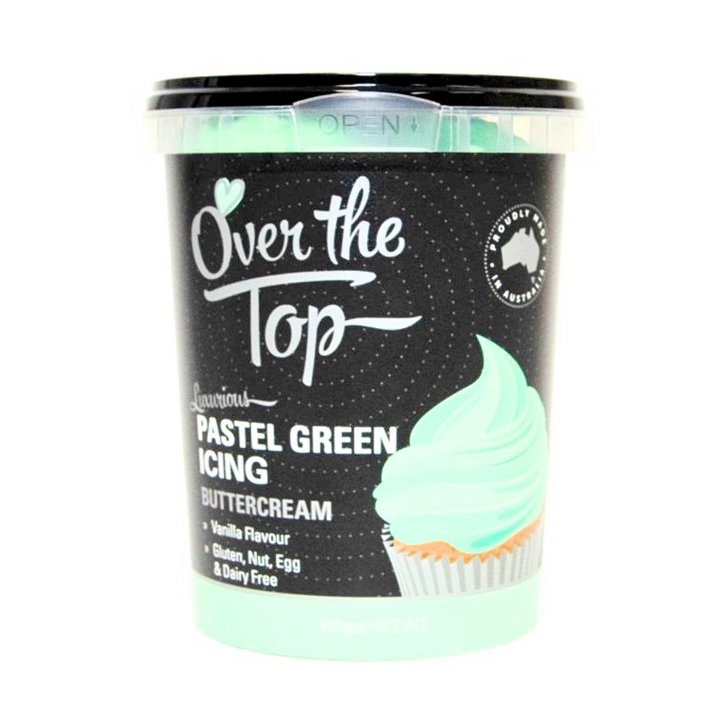 over the top buttercream 425g pastel green