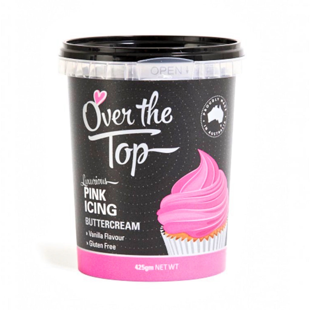 over the top buttercream 425g pink