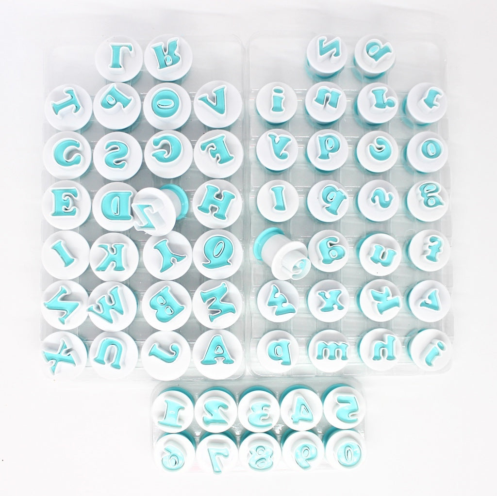 Block Alphabet and Number Fondant Cutter Set/ Letters and Numbers Fondant  Cutter Set/ Professional Number and Alphabet Cutters