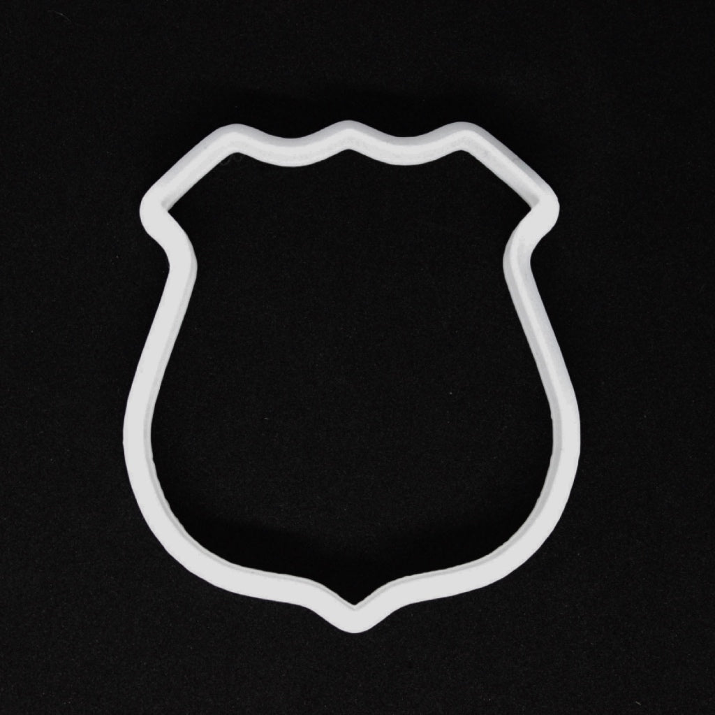 police badge plastic cookie cutter