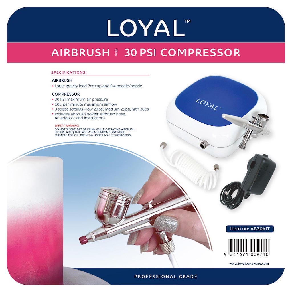 Loyal High Capacity 7CC Airbrush & 30 PSI Compressor