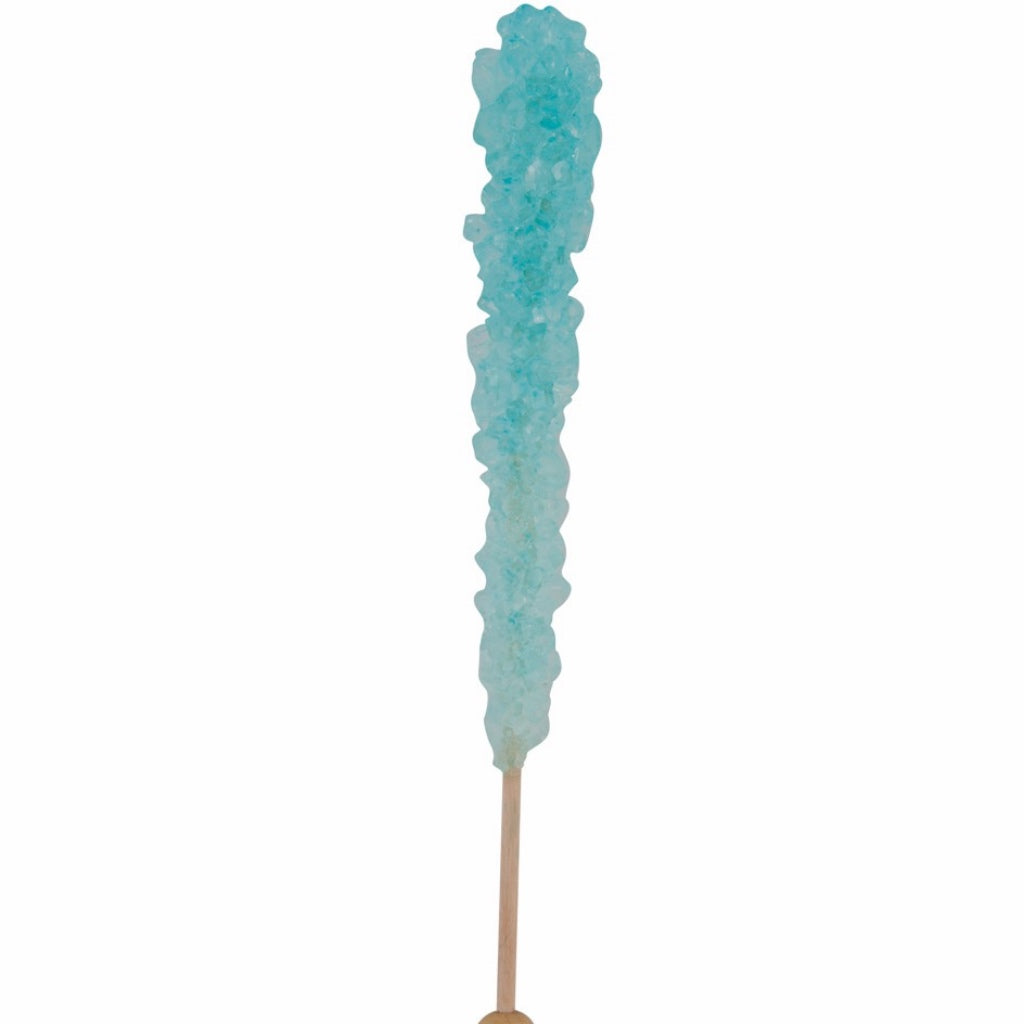 rock crystal sugar candy stick - blue cotton candy