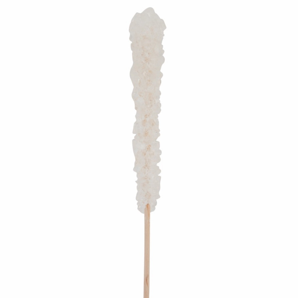 rock crystal sugar candy stick - white