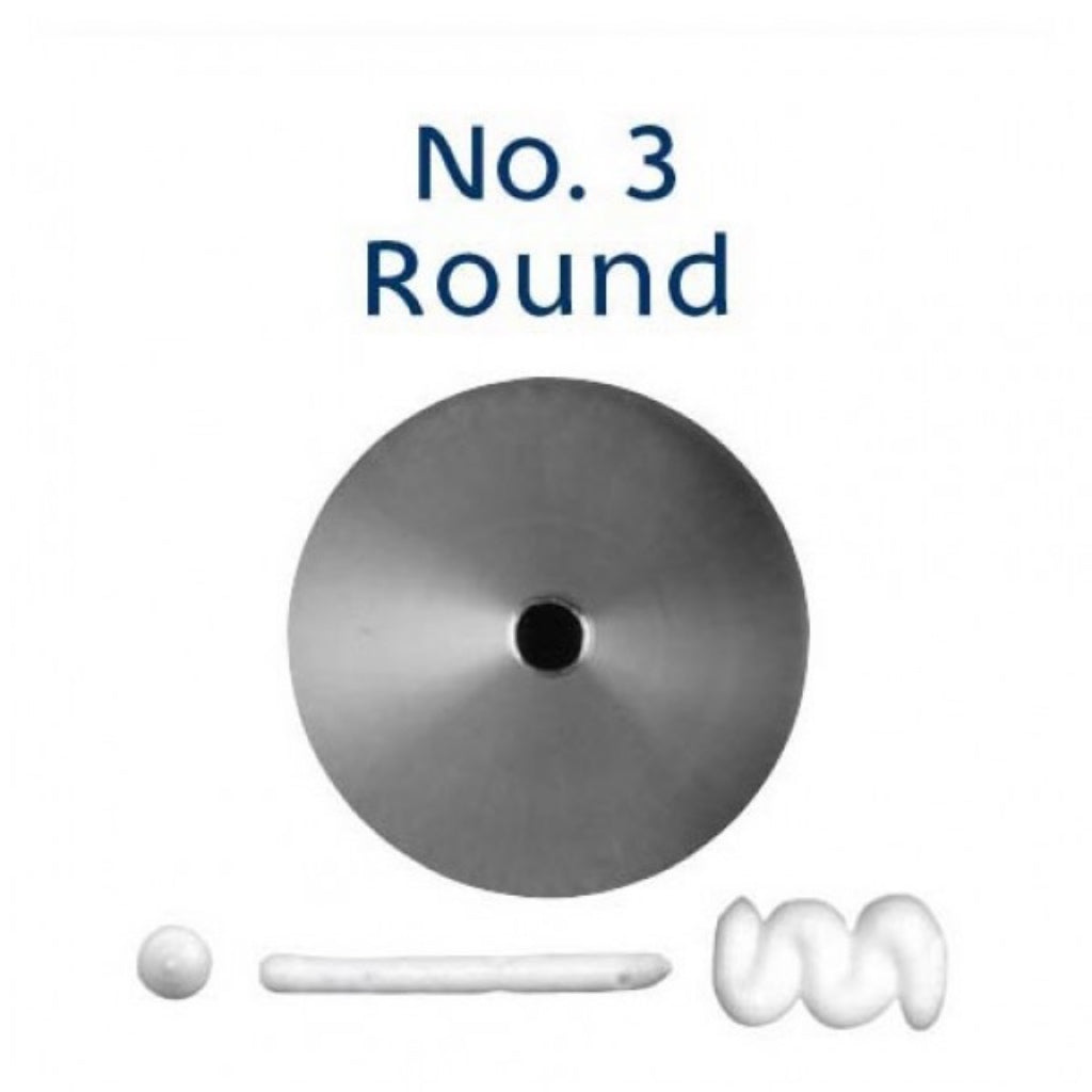 round 3mm piping nozzle loyal piping tip