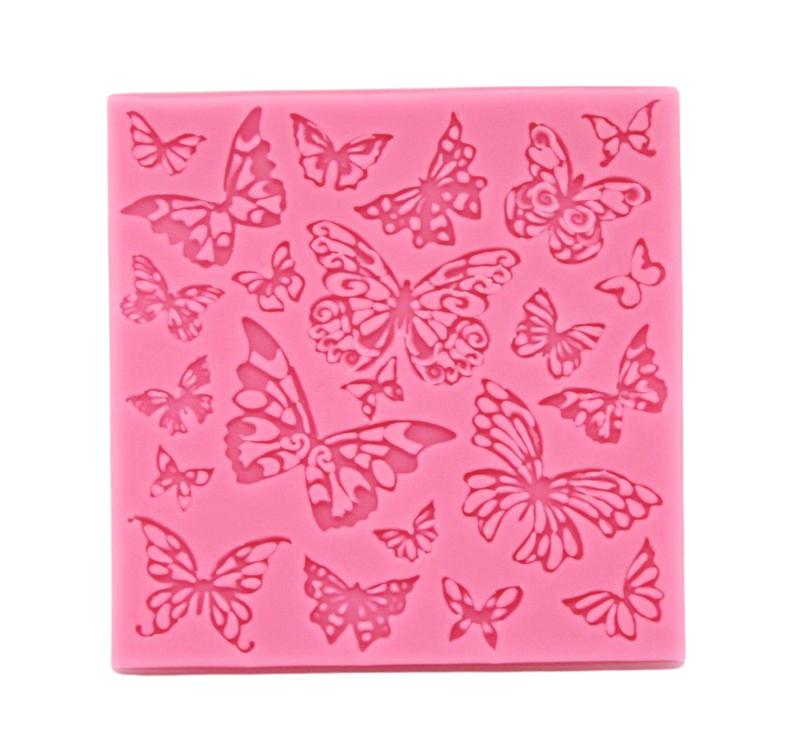 Assorted Butterflies Lace Silicone Mould