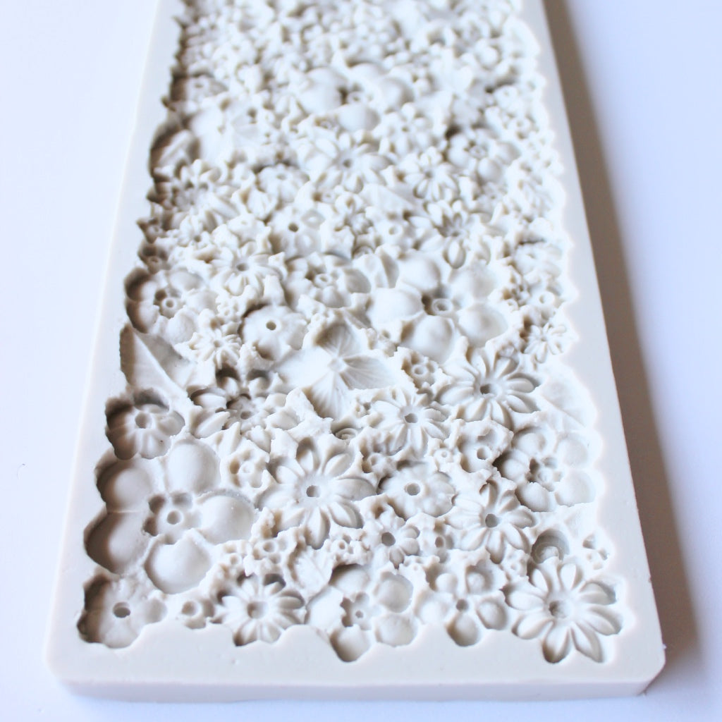 silicone mould flower wall close