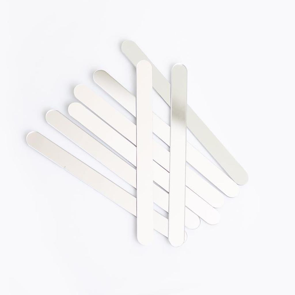 Popsicle ice cream sticks silver mirror acrylic reusable regular size