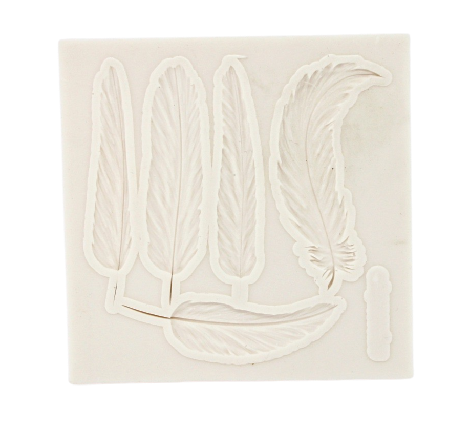 small feathers silicone mould