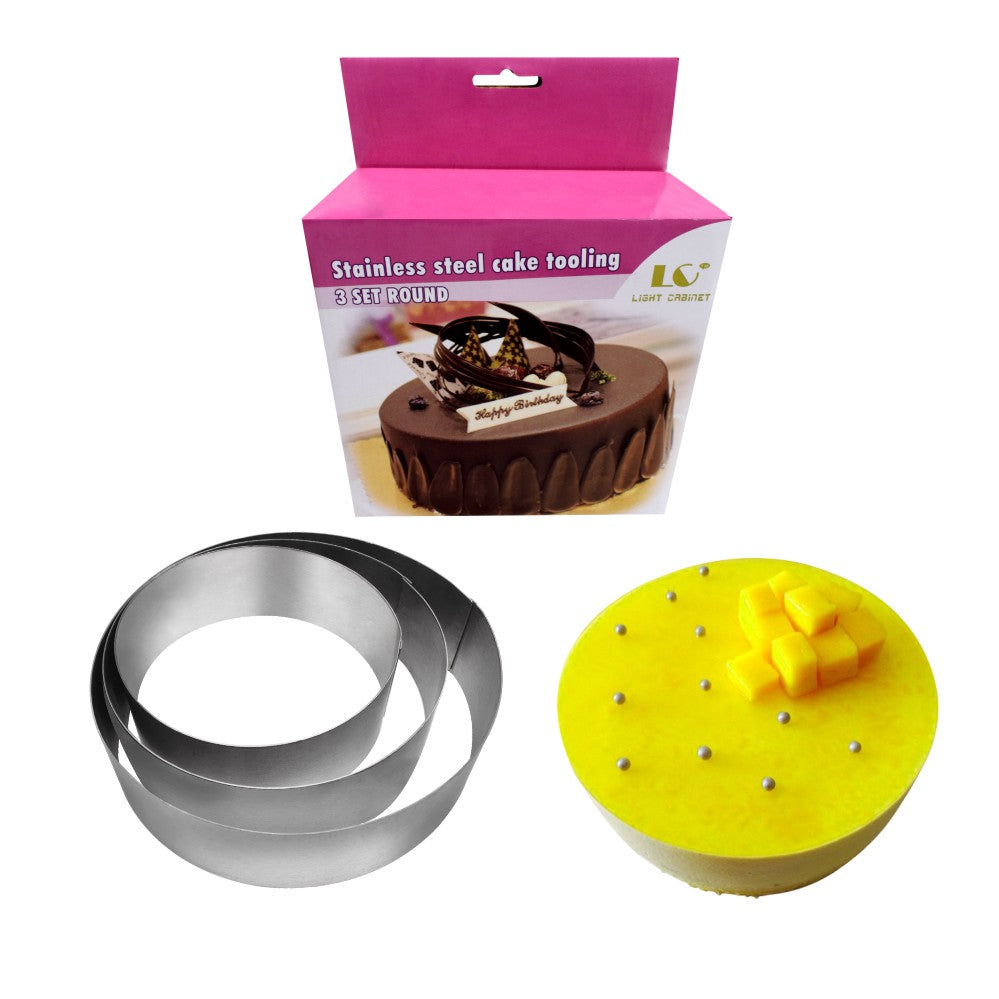 Stainless steel cake cutting ring