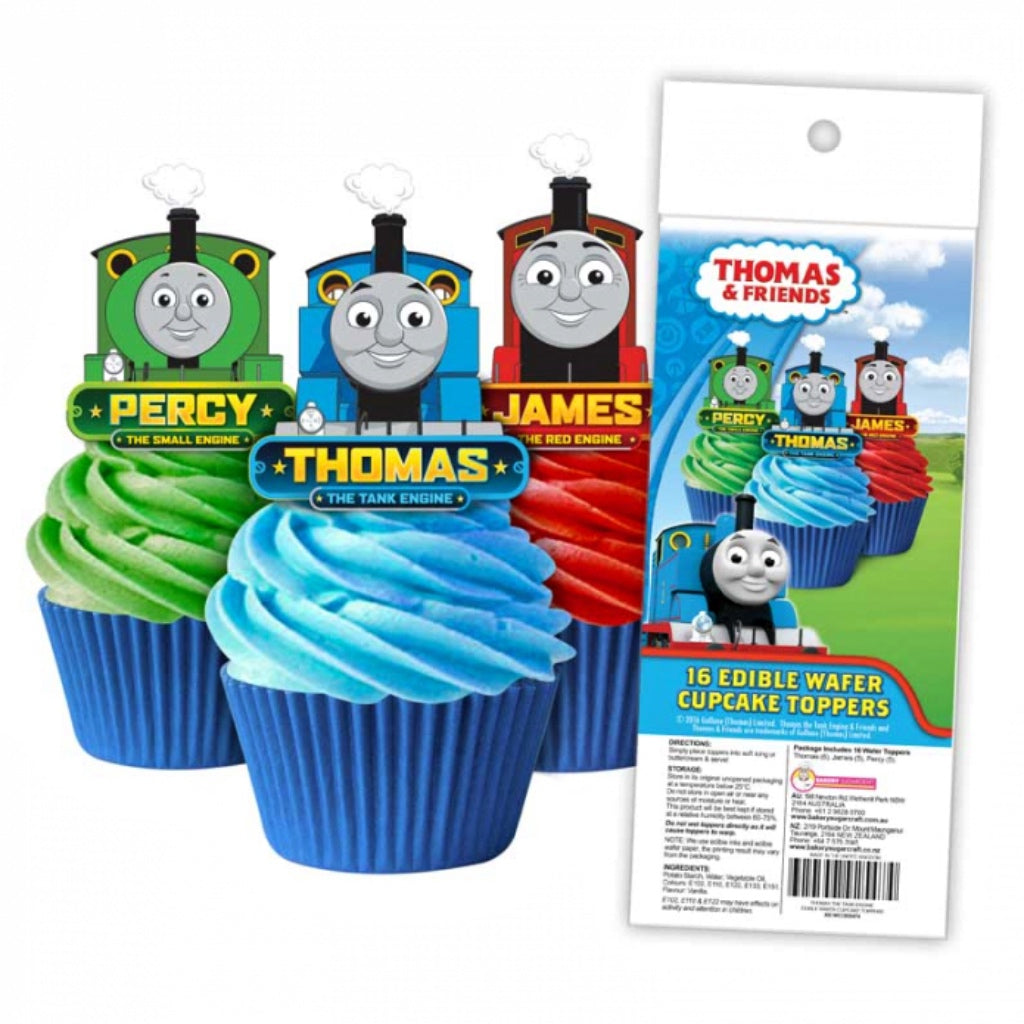 thomas the tank engine edible wafer paper cupcake toppers