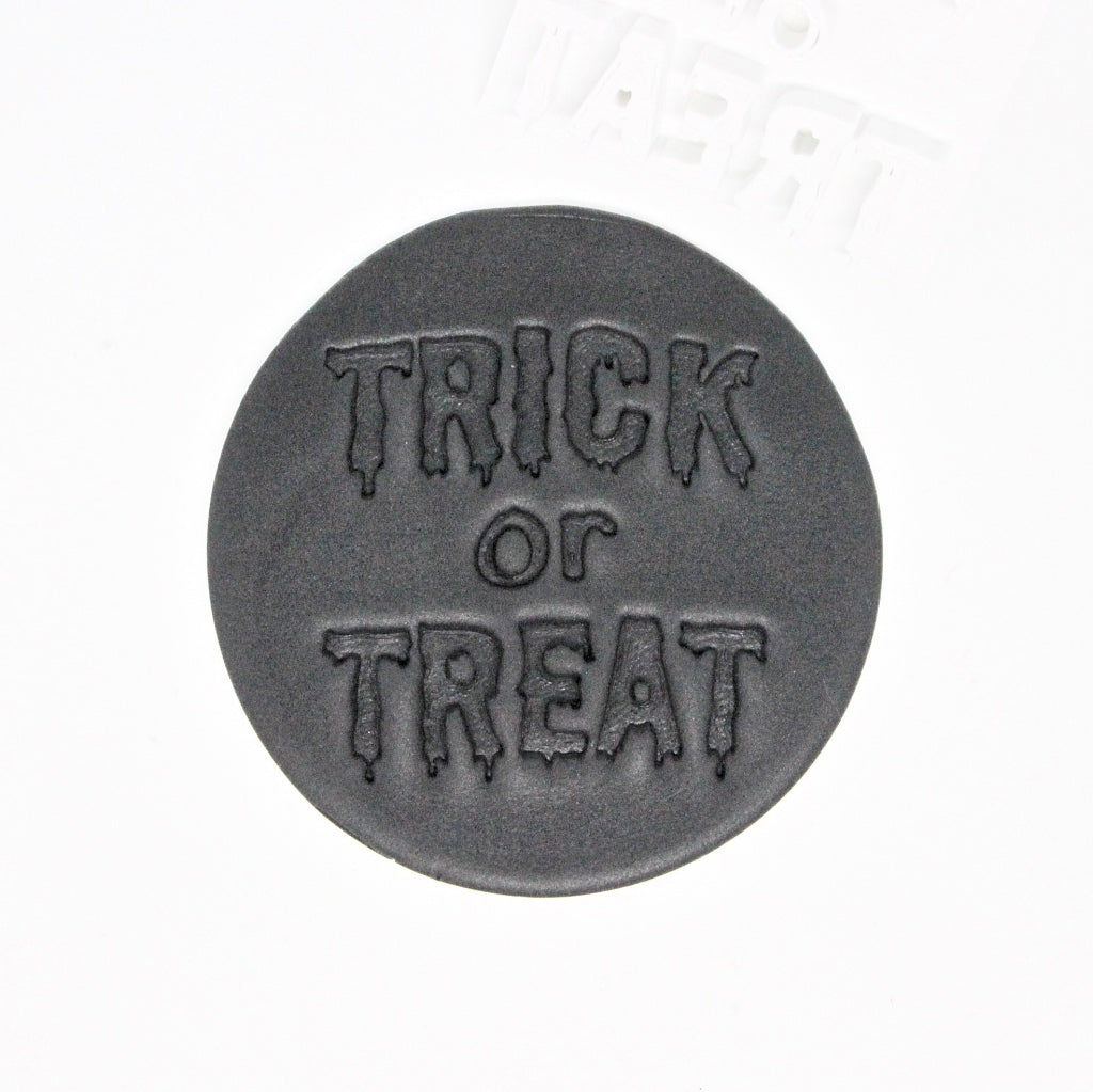 trick or treat 1 halloween cookie fondant embosser