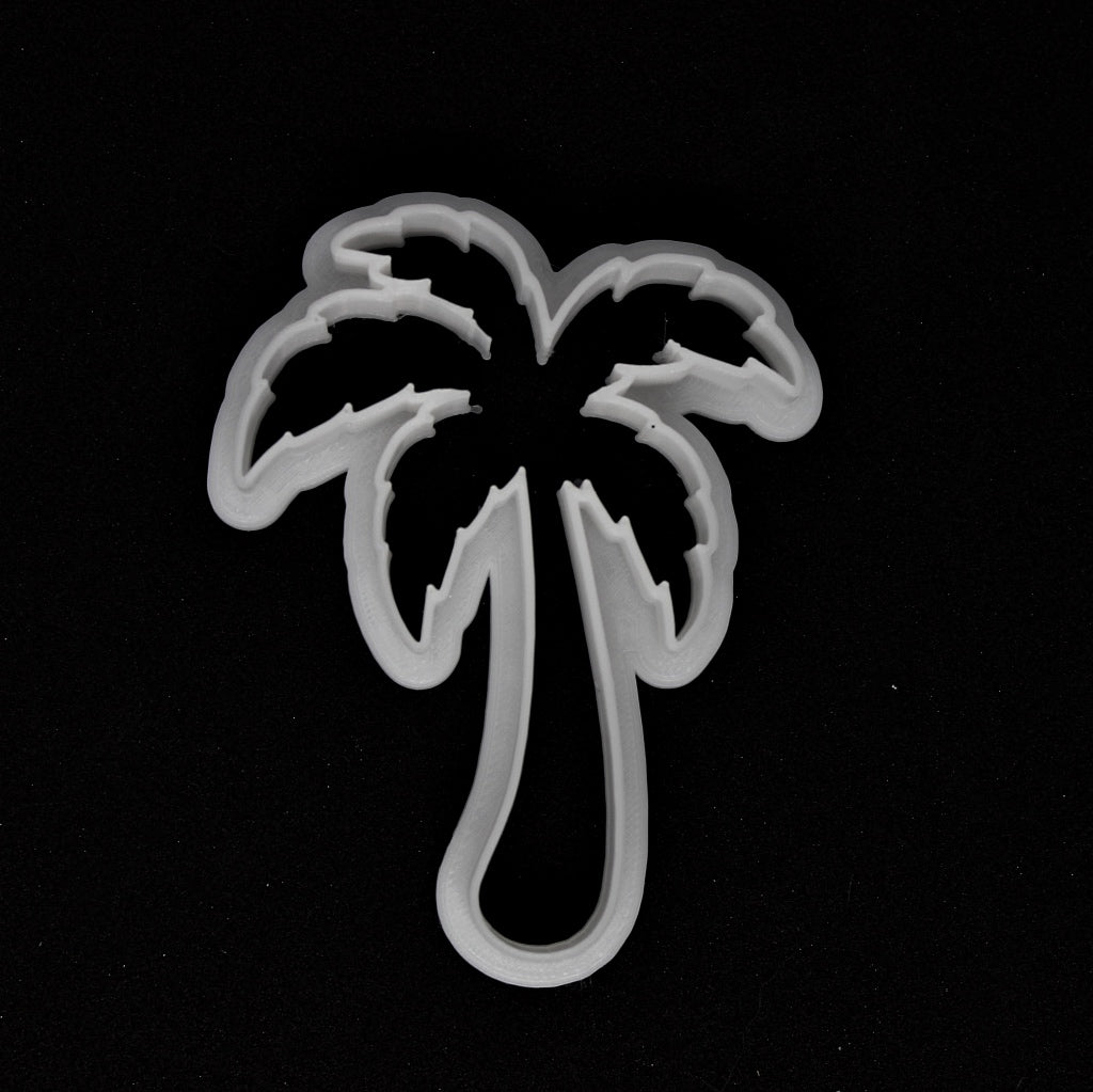 tropical palm tree plastic cookie cutter