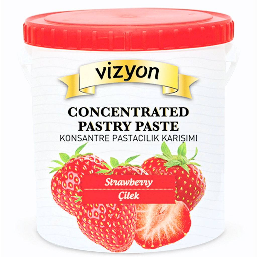 vizyon concentrated pastry paste strawberry